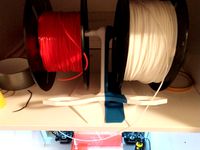 Standing double spool holder