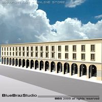 European arcade 3D Model