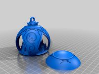 Decorative Christmas Ornament - with no supports (and less material)