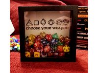 3D Printed DnD Dice Shadow Box