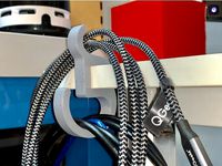 Desk Hook 02: Double the Hooks; 1/2" clip