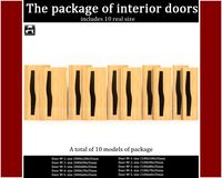 The package of interior doors 3D Model