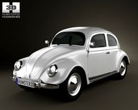 Volkswagen Beetle 1949 3D Model