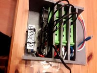 3 Raspberry PI's with central fan cooling