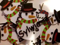 Christmas holiday gift tag ornament 2020  multicolor by 1 extruder