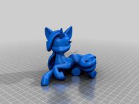 Pony laying
