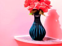 INTER CROSS SPIRAL FLOWER VASE