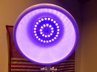 Large Luxo Jr with 2 neopixel rings and webpage