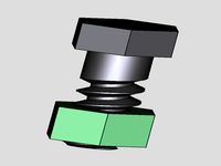 3D Printer Friendly Bolt and Nut