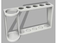 Toothbrush and toothpaste holders for 5,4,3,2