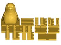 Porg Postit Note, Pen, USB, SD, Micro-SD Holder (Modular Office Desk Organizer)