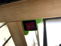 Holder for 230V AC switch