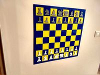 Wall magnetic chessboard