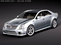 Cadillac CTSV 2010 3D Model