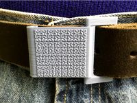 Leather belt buckle