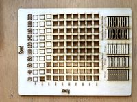 RDWorks lasercutter test of settings - Cut Power 10-100