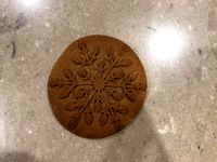 Snowflake cookie stamp