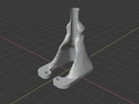 Print Head Strain Relief Mount for JGAURORA A3S or A5 Wiring Harness Tube