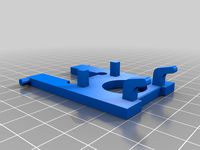 Minimalist Pegboard Mount for CEN-TECH P35017 Multimeter