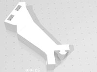 Creality Ender 3 spool bracket modified longer arm