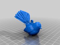 NZ Fantail Christmas Tree ornament