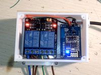 Double relay box with ESP 8266