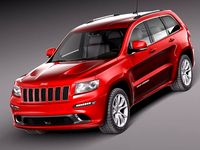 Jeep Grand Cherokee SRT8 2012 3D Model