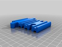 Wooden rail connector female-female, male-male