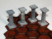 Gloomhaven Doric Column on Hex Tile