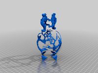 Classic Chinese fish-bird vase  remix