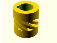 Flexible Coupling with Keyway slot - Parametric