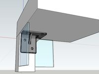 IKEA LACK bracket shorted version
