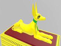 Xevious Multi-Material Egyptian Jackal