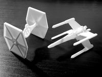 Tie Fighter Ornament with Panels