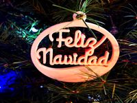 CHRISTMAS ORNAMENT (FELIZ NAVIDAD)