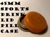 Larger Sports Drink Lid Pill Case (~45mm)
