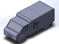 simple cyberpunk Armored Transport Vehicle