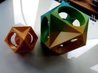Cubohemioctahedron with sphere