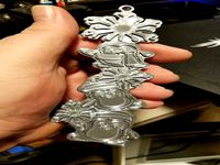 3 Penguins with Snow Flakes Ornament