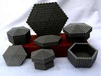 A Decorative Hexagonal Container