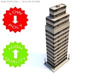Skyscraper Building 10 3D Model
