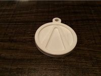 Double Sided Vault Symbol Keychain