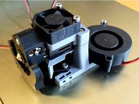 Nf-crazy (Mosquito clone) hotend adapter for HyperCube 25mm/30mm fan