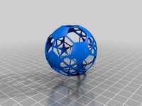 Christmas Bauble/ ball half football half stars