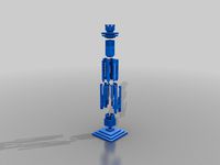 Art Deco Clock Tower Put-Together Model / Relogio de Av. Goias, Goiania