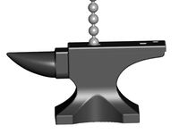 Anvil Pull Ball Chain, Keychain Knob | Handle | Fob | Finials
