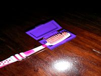 Toothbrush travel top cover