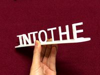 Into the unknown! Dual letter Illusion with Tinkercad