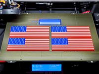 Remix: US Flag Refrigerator Magnet (Multicolor)