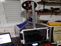 Two Trees Sapphire S enclosure with extruder on top